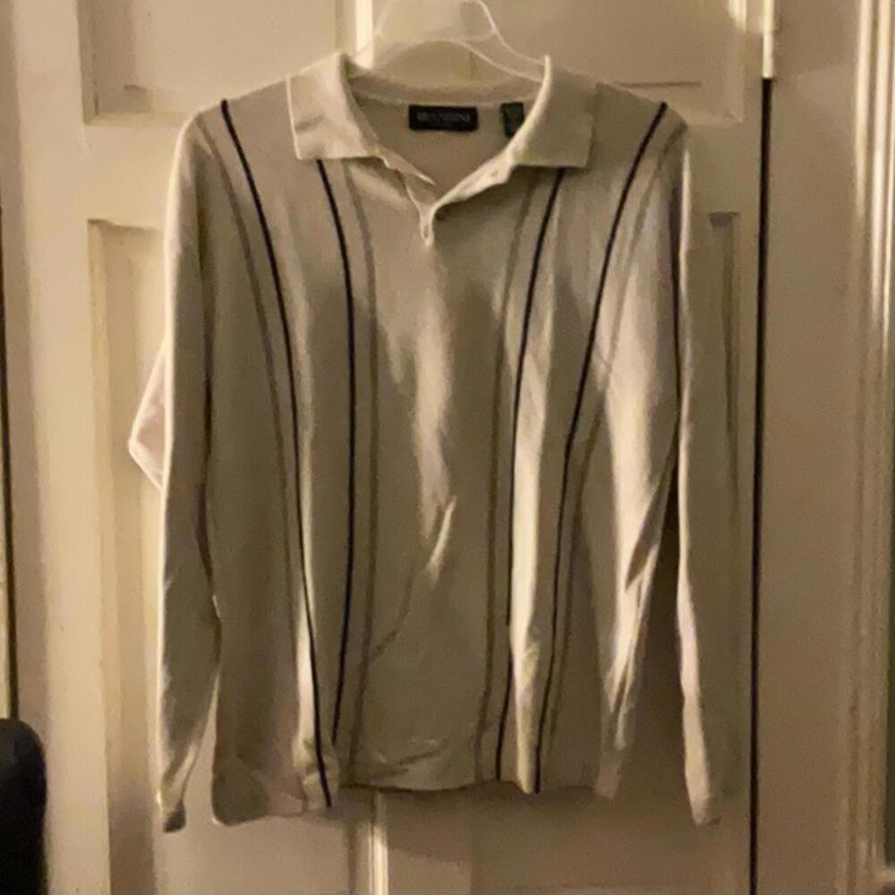 Brandini long sleeve collared sweater large